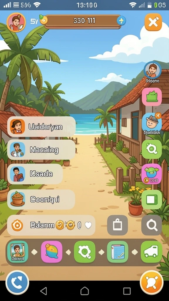 73k - Tangkapan layar menampilkan lingkungan game yang memukau.