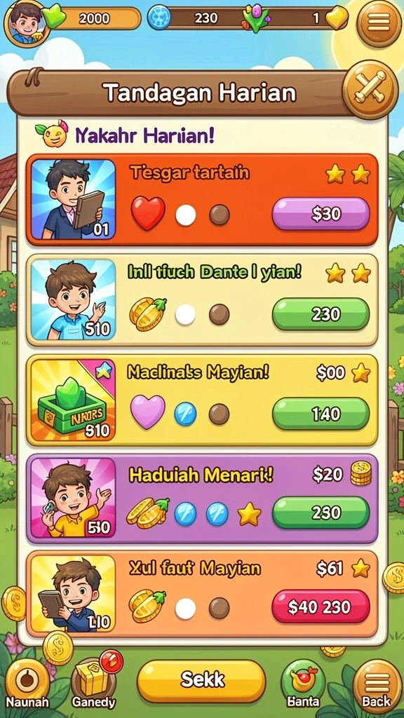 918kaya - Tampilan antarmuka pengguna yang menarik dan modern.