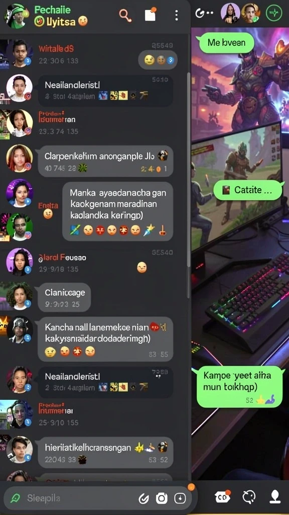 n32 - Tangkapan layar menunjukkan karakter utama dalam perjuangan.