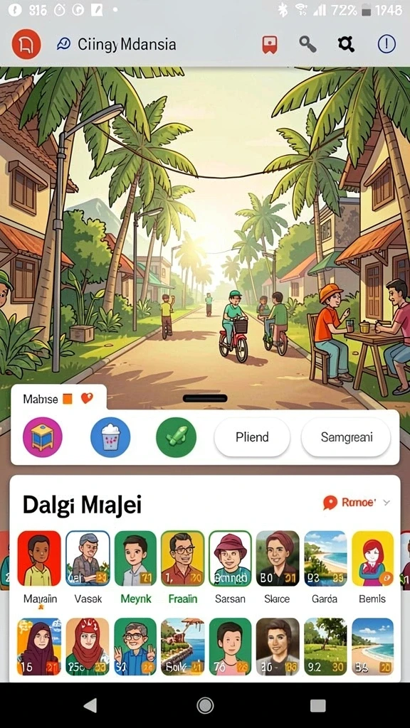 pisang123 - Leaderboard menunjukkan peringkat pemain secara global.
